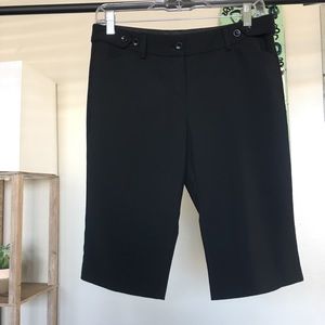 EXPRESS DESIGN STUDIO Black Editor Capri Dress Pants Size 2